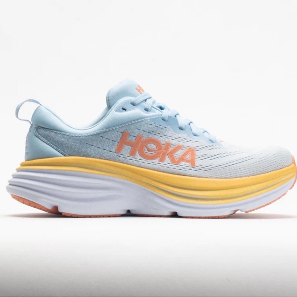 Hoka Sneakers in Sky Blue and Sunburst Yellow 💛